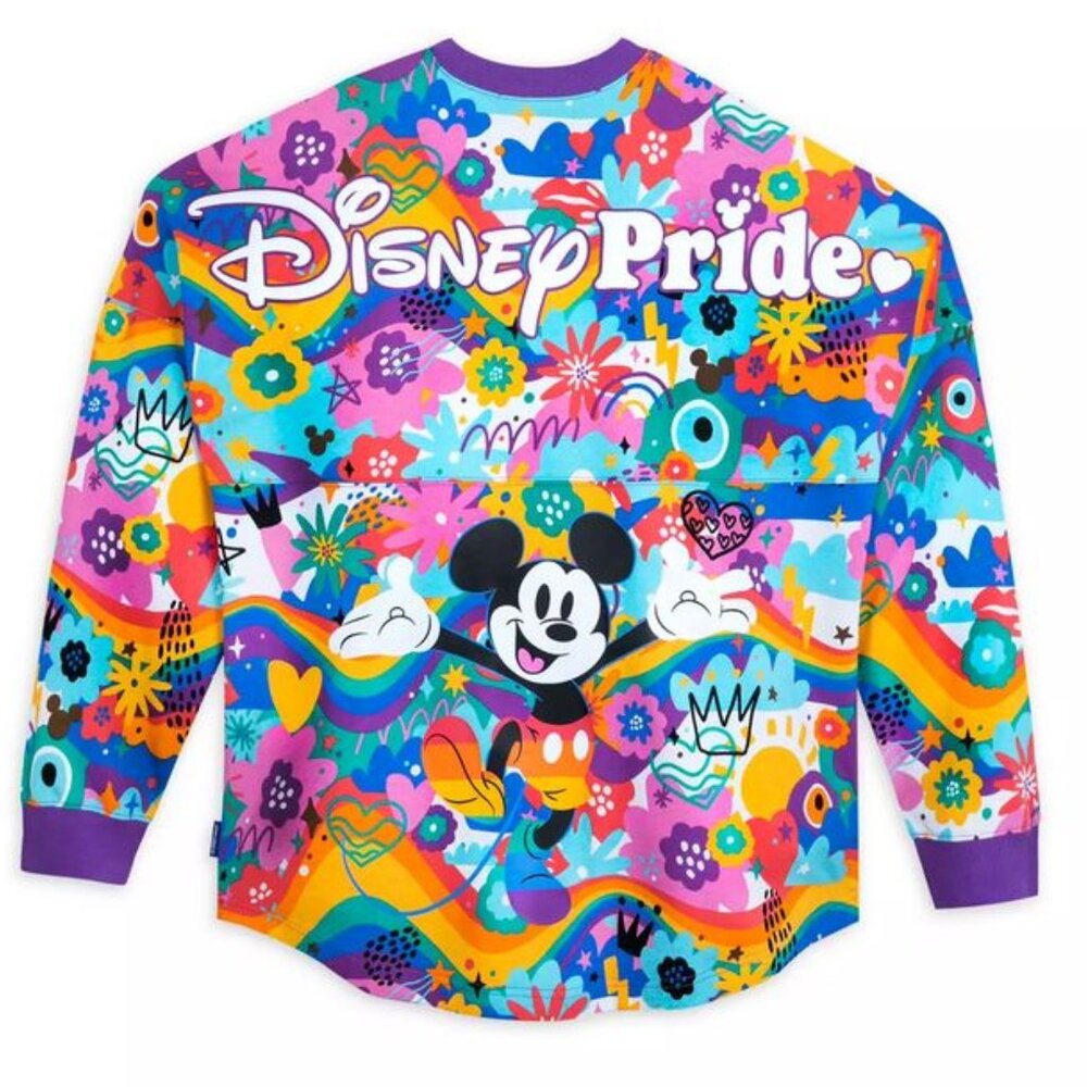Disney PRIDE Collection Mickey Mouse Spirit Jersey for Adults Women's Size L